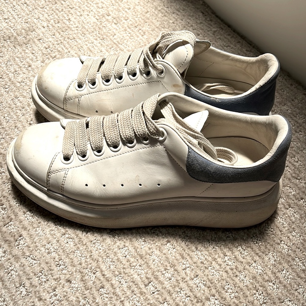 Alexander McQueen white leather sneakers